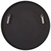 Black Lyla Round Stainless Steel Wall Mirror